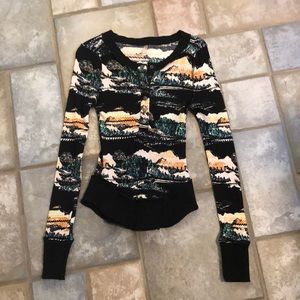 Free People Movement Rally Printed Shirt